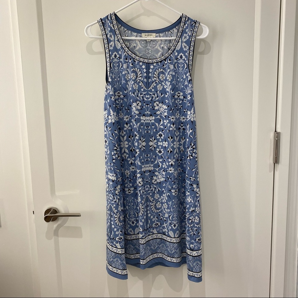 Patterned Blue Dress